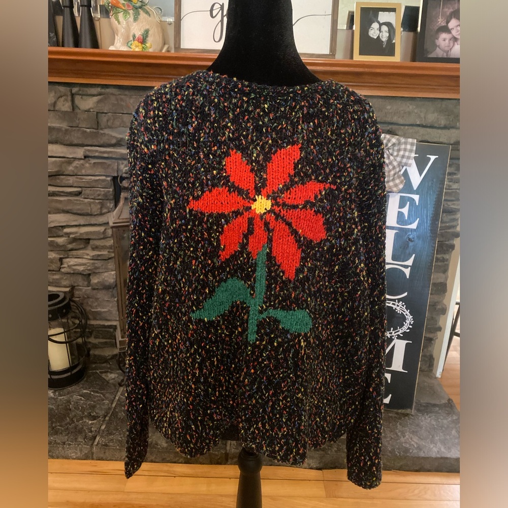 Northern Isles Confetti Poinsettia Sweater